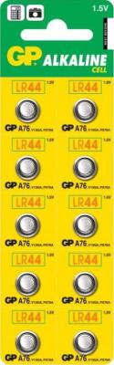 Батарейки GP A76-B/F(2)C10 LR44 10 шт