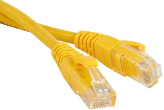 Патч-корд UTP 6 категории 2.0м Hyperline PC-LPM-UTP-RJ45-RJ45-C6-2M-LSZH-YL желтый 4408