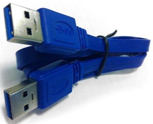 Кабель соединительный USB 3.0 AM-AM 1.0м Gembird экранированный синий CCP-USB3-AMAM-1M