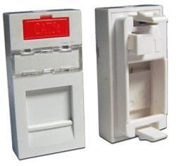 Вставка Lanmaster LAN-SIP-22M-WH 22.5x45 on one keystone белый