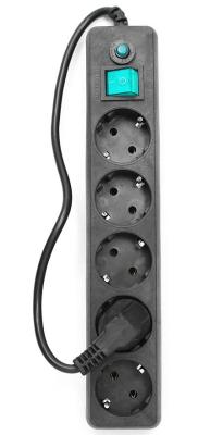 Сетевой фильтр Гарнизон EHLB-4 5 розеток 0.5 м черный
