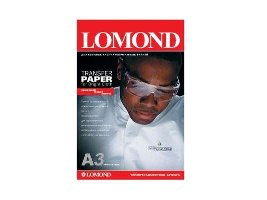 Термотрансфер Lomond A3 140г/кв.м для струйных принтеров на светлых тканях 50л 808315