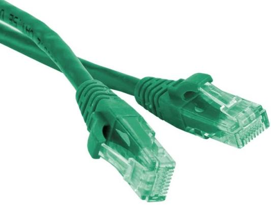 Патч-корд UTP 5е категории 1.5м Hyperline PC-LPM-UTP-RJ45-RJ45-C5e-1.5M-LSZH-GN зеленый