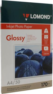 Фотобумага Lomond А4 170г/м2 глянцевая 50л 102142