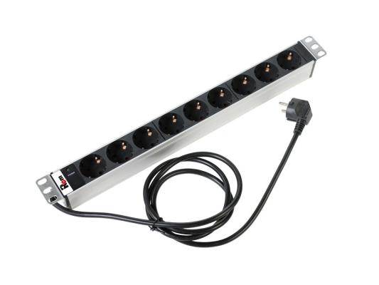 Блок розеток ЦМО R-16-9S-I-440-3 9 розеток 3 м черный серебристый