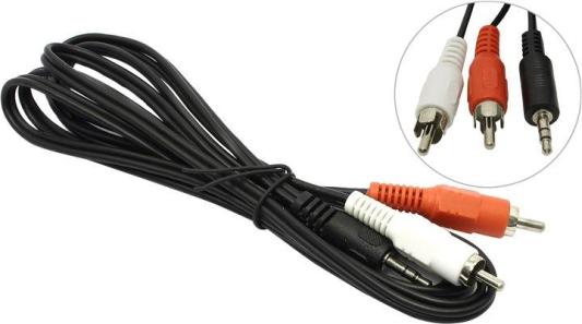 Кабель соединительный 2.0м 5bites 3.5 Jack (M) - 2xRCA (M) стерео аудио AC35J2R-020M