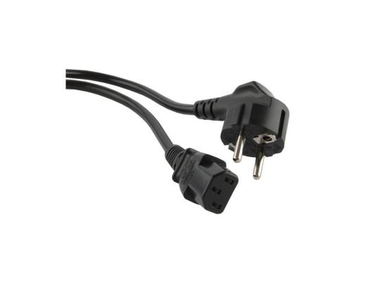 Кабель питания 0.5м Hyperline с заземлением черный PWC-IEC13-SHM-0.5-BK