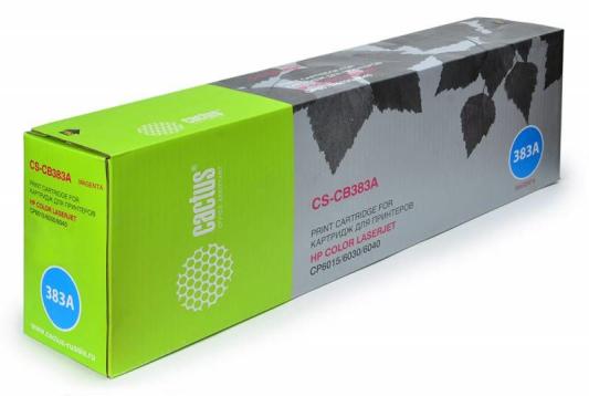 Тонер-картридж Cactus CS-CB383A для HP Color LaserJet MFP CM6030/CM6040/CP6015 пурпурный 21000стр
