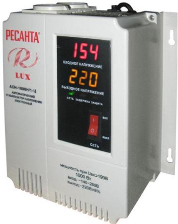 Стабилизатор напряжения Ресанта АСН-1000Н/1-Ц Lux 2 розетки