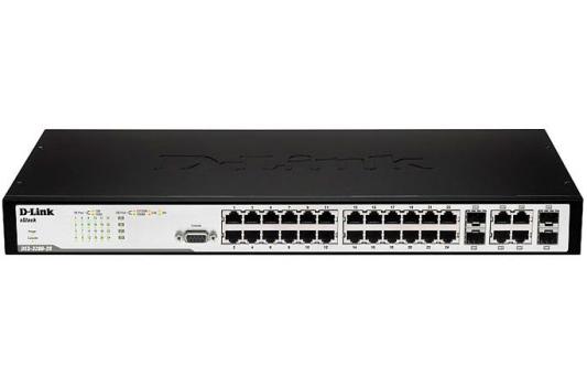 Коммутатор D-LINK DES-3200-28/C1A управляемый 24 порта 10/100Mbps 2xCombo FSP