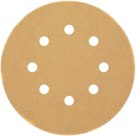 Круг фибровый DeWALT DT3117-QZ  для эксц.шлифмашин, 125мм, 8 отв., 240G, 25шт.