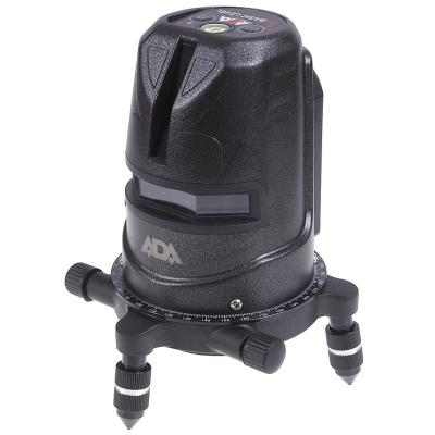 Нивелир лазерный ADA 2D Basic Level  линейный крест/линия ±3 мм/10 м дальность 20(40)м + КЕЙС + ОЧКИ А00239