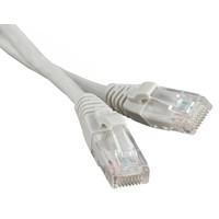 Патч-корд RJ45 - RJ45, 4 пары, UTP, категория 5е, 0.3 м, серый, TWT TWT-45-45-0.3-GY