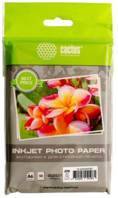 Фотобумага Cactus CS-GA620050ED 200г/м2 50л белый глянцевая для струйной печати